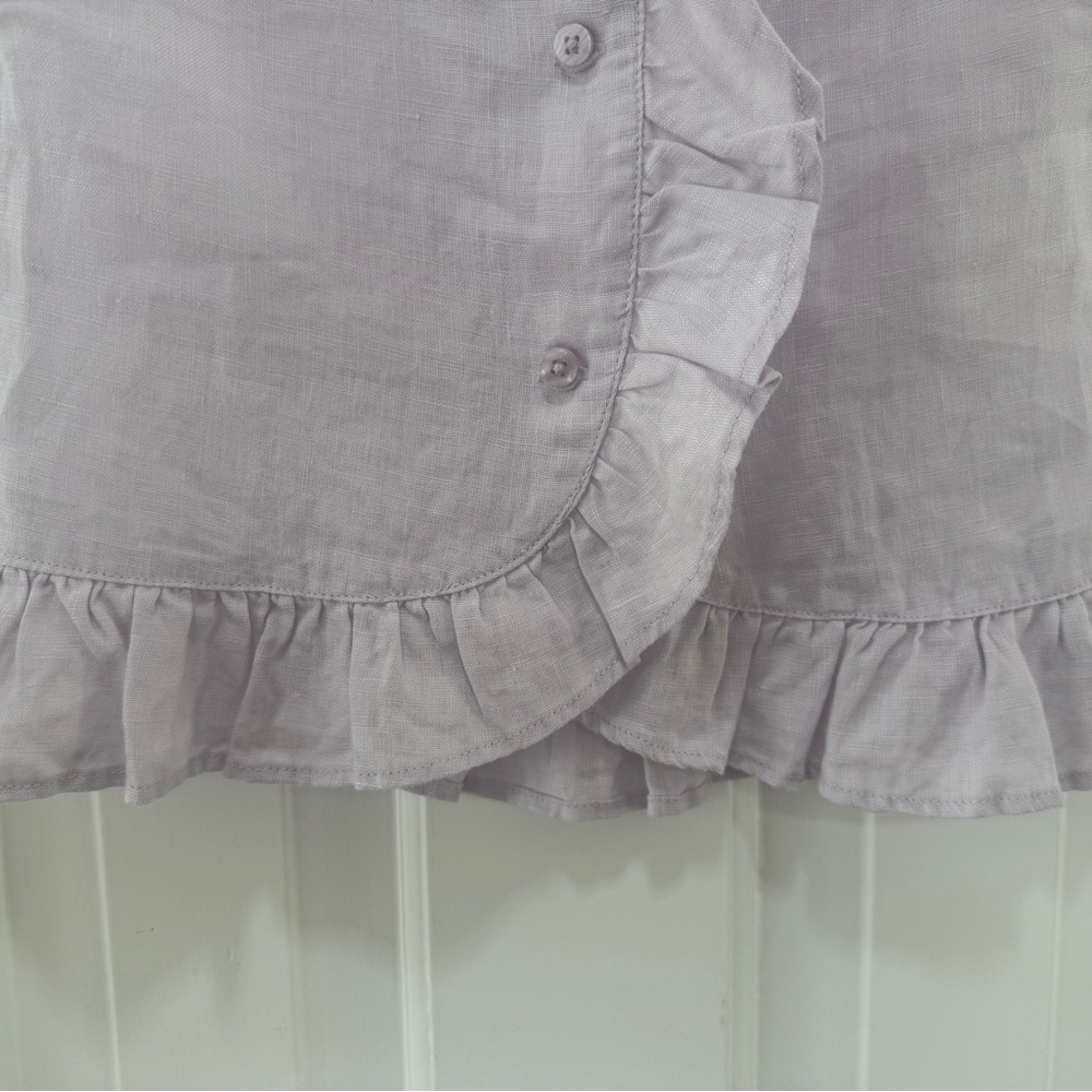 Lavender Ruffle Kids Top - Picture 3 of 5